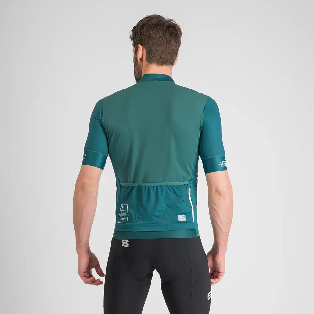 Sportful SRK Fietsshirt Korte Mouwen Groen/Blauw Heren