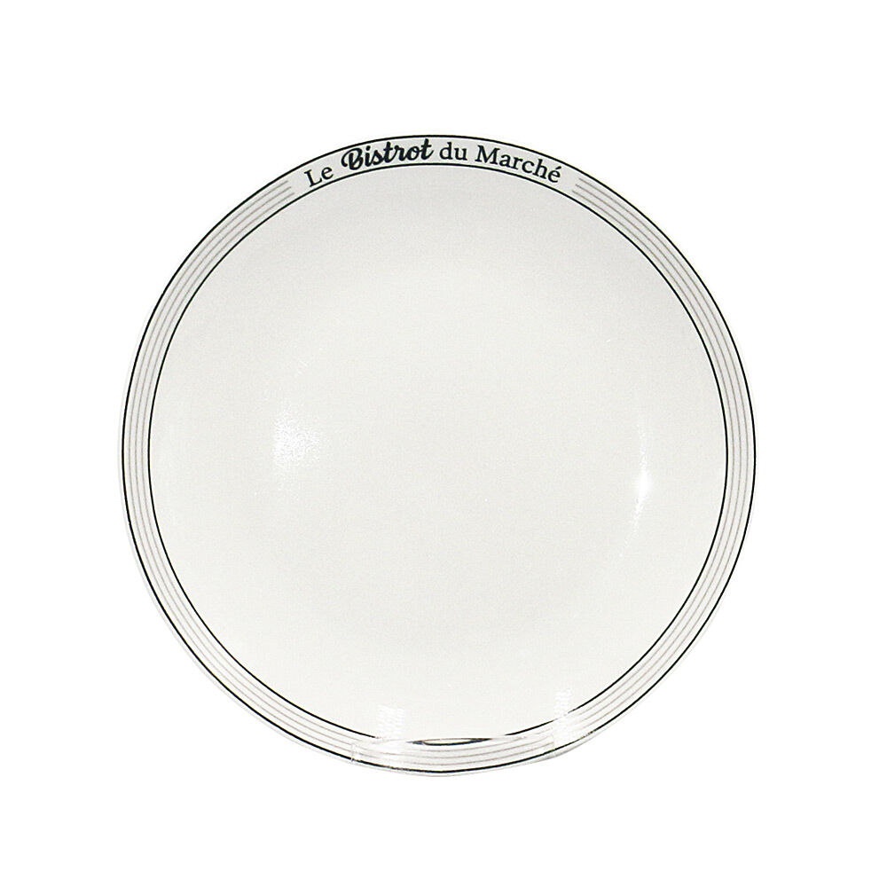 Assiette plate ronde Le Bistrot du Marché