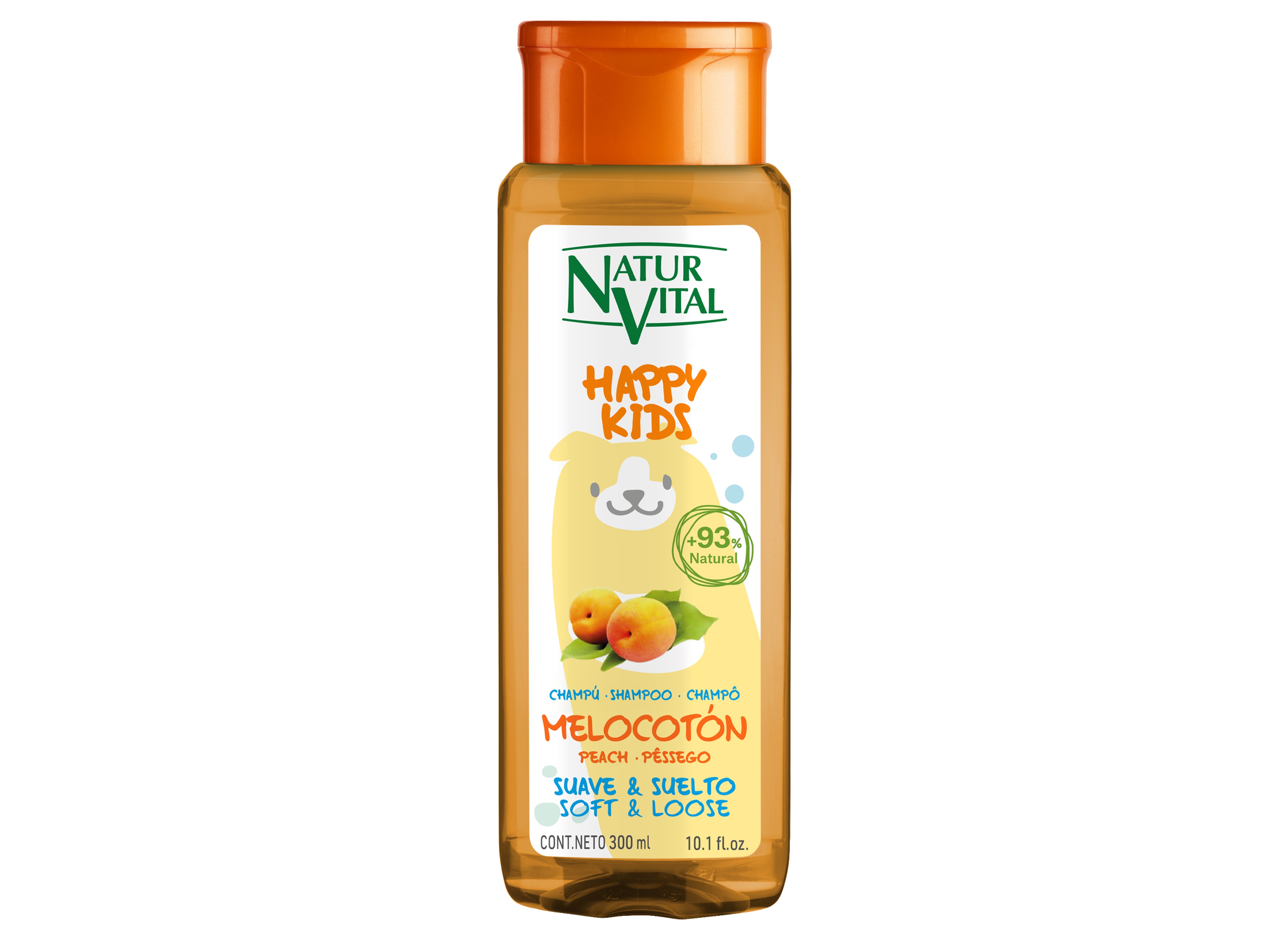 CHAMPÔ NATUR VITAL HAPPY KIDS PÊSSEGO 300ML