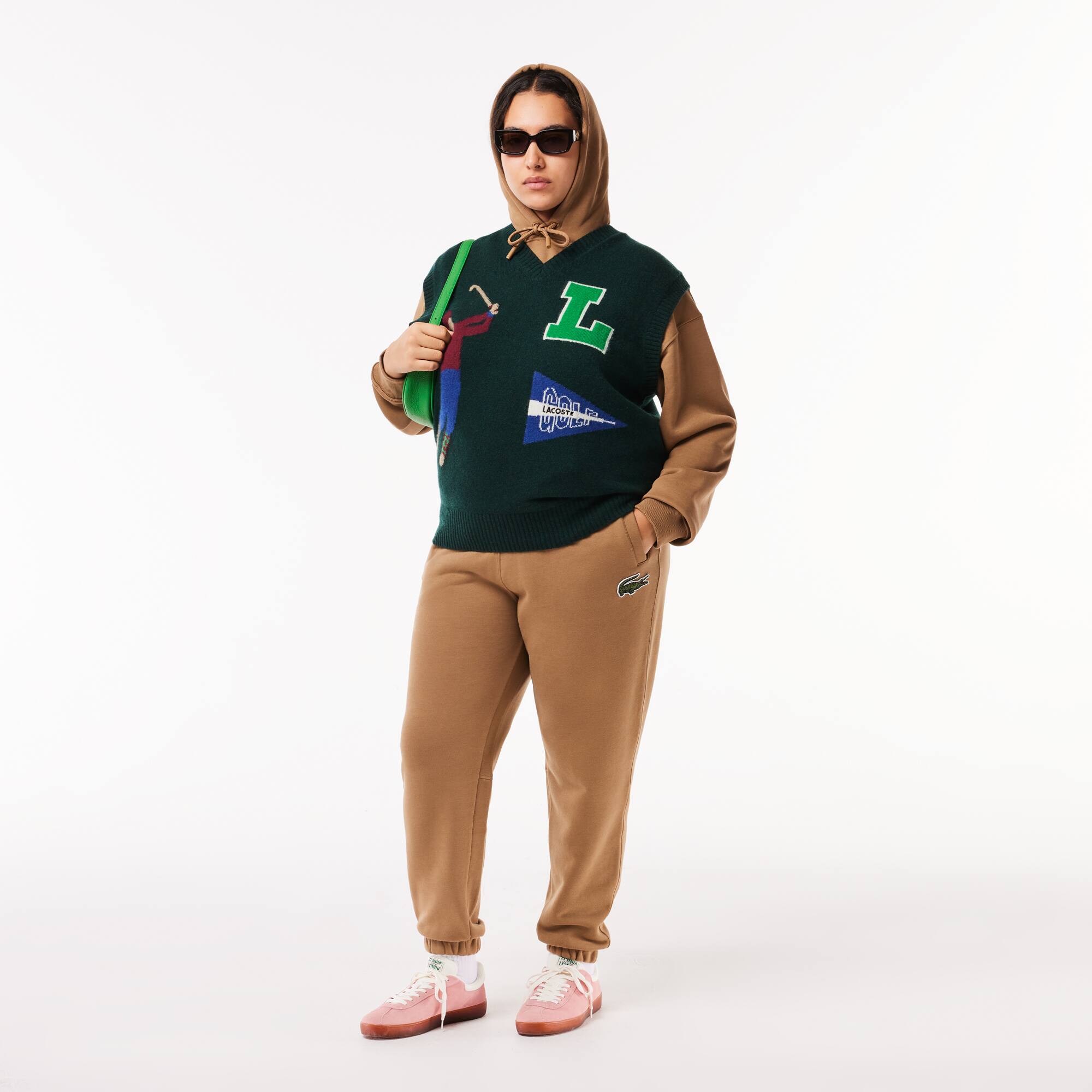 Ärmelloser Pullover mit Golf-Motiv Pullover - Grün - Lacoste - Unisex