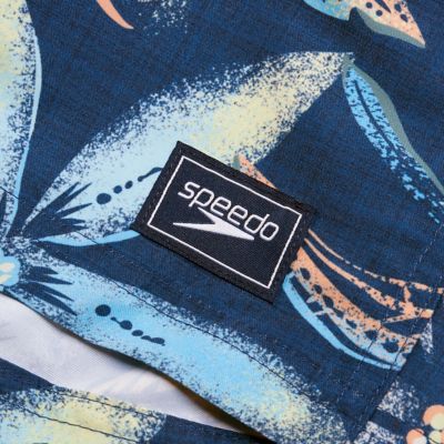 SpeedoDigital bedruckte Freizeit-Schwimmshorts 40 cm - blau