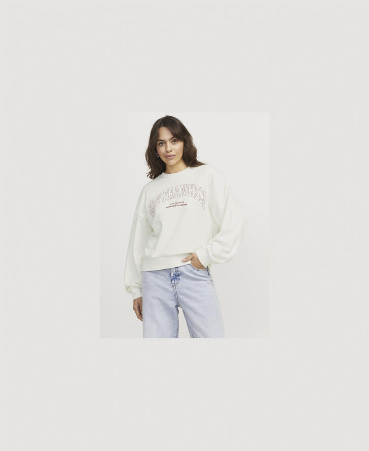 JJXX JXMERLE SPRING RLX SHORT LS CREW SW Vanilla ice/san francisco