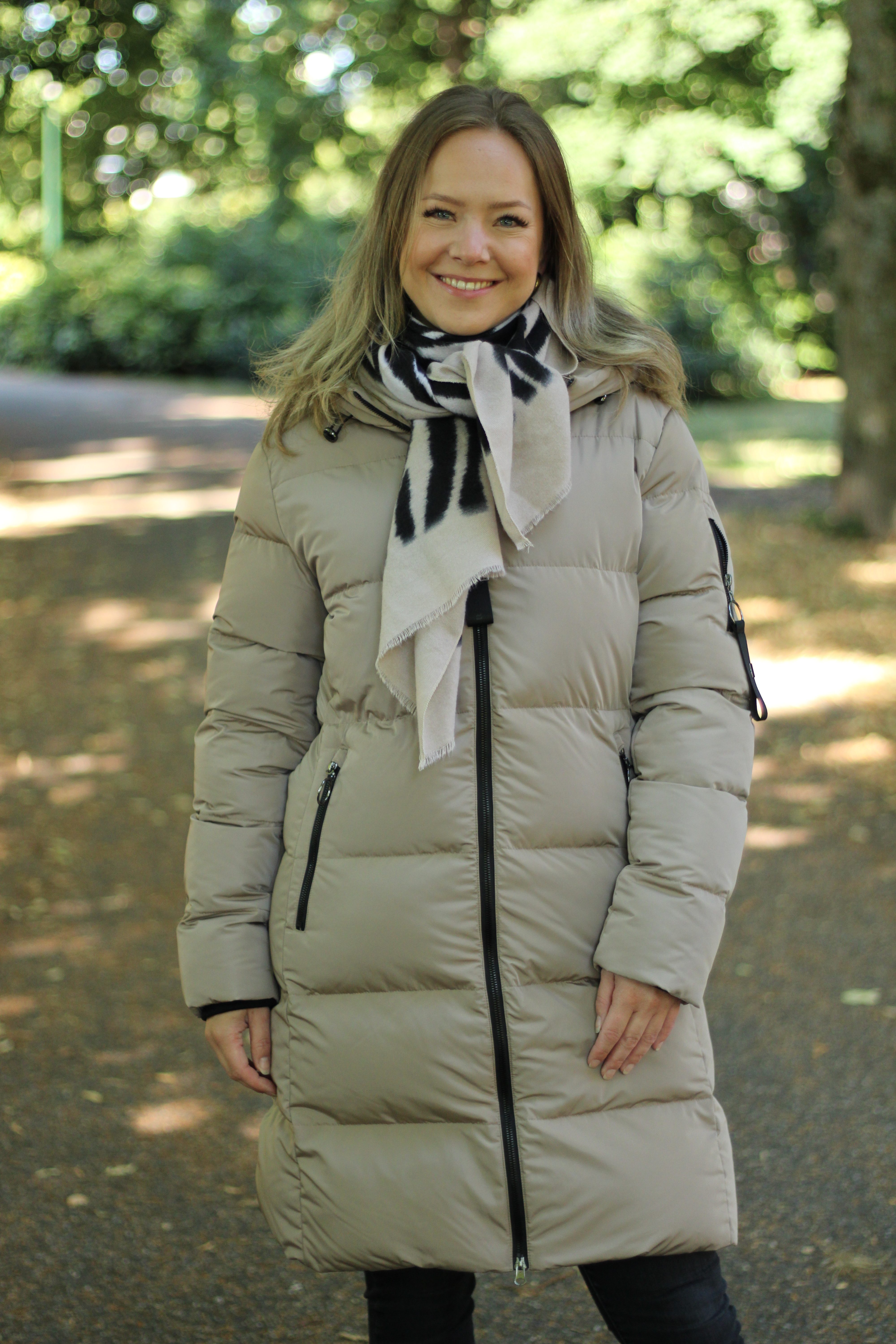 Rino & Pelle - Jade Long Padded Hooded Coat - Toffee
