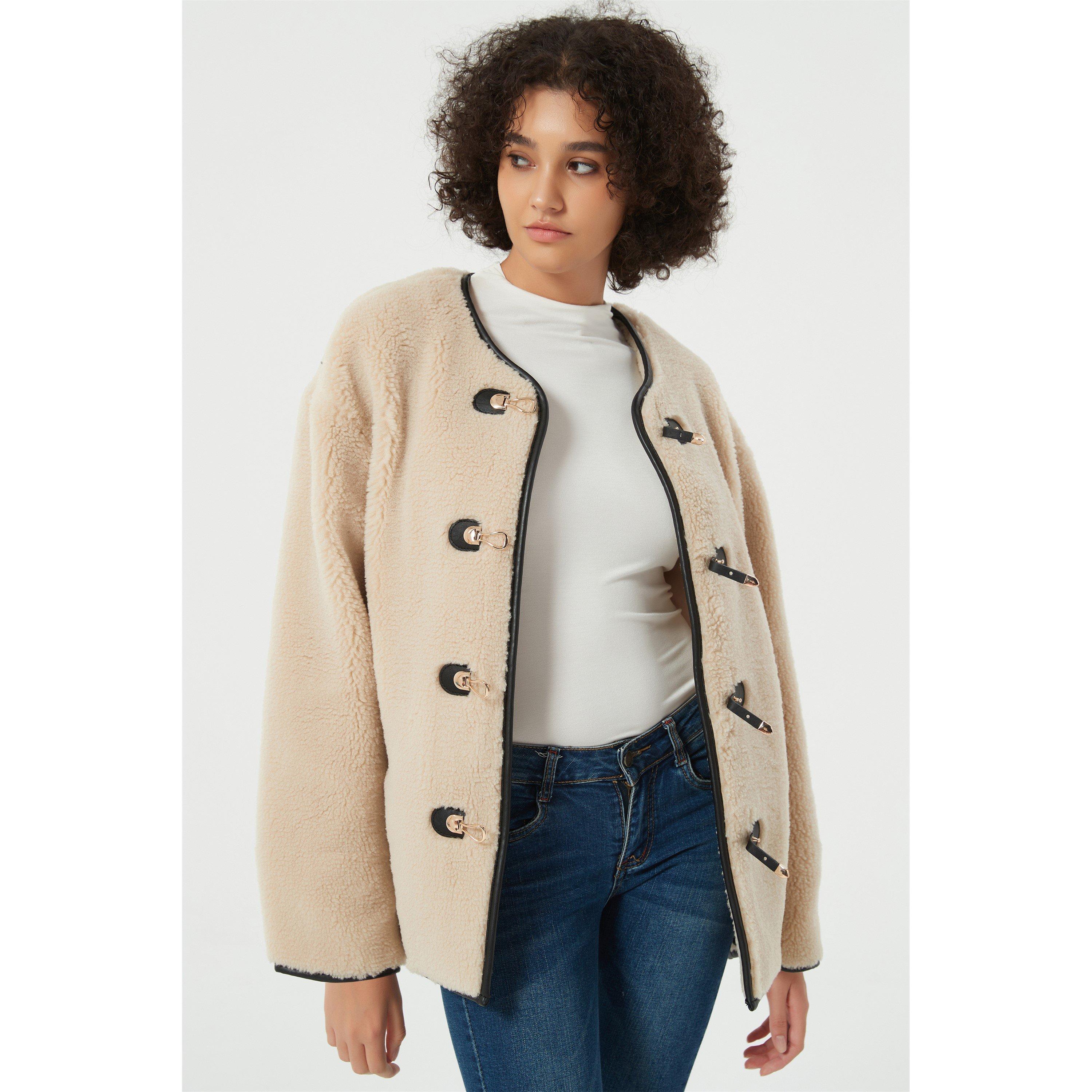 Be You B Teddy Buckle Jacket