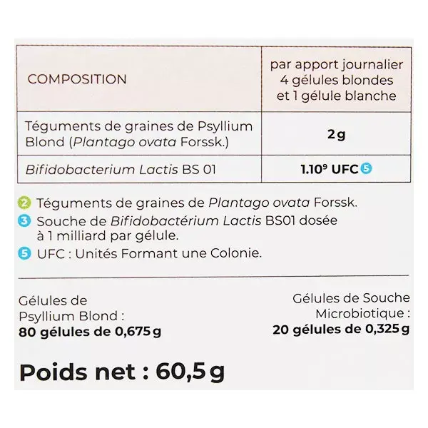 Techni-Pharma Transillium 100 gélules
