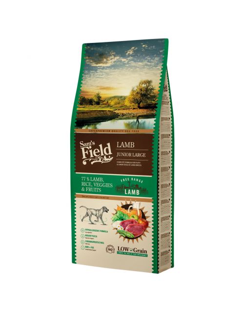 Sam's Field Junior Large Lam - Hondenvoer
