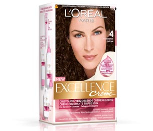 L'Oréal Paris Excellence Creme Haarverf Middenbruin 4 1 stuk