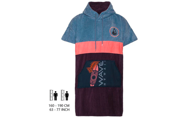 Wave Hawaii Cotton Velours Kiholo Unisex Poncho
