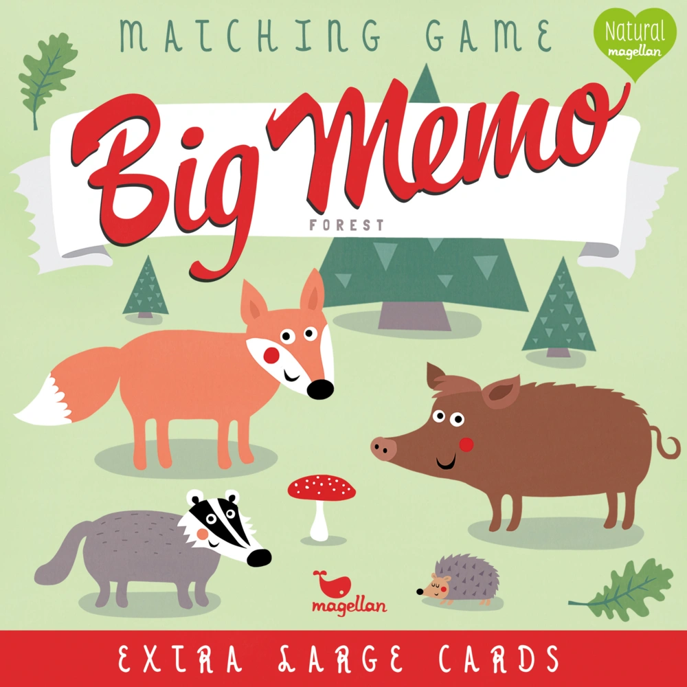 Memospiel BIG MEMO - FOREST 16-teilig