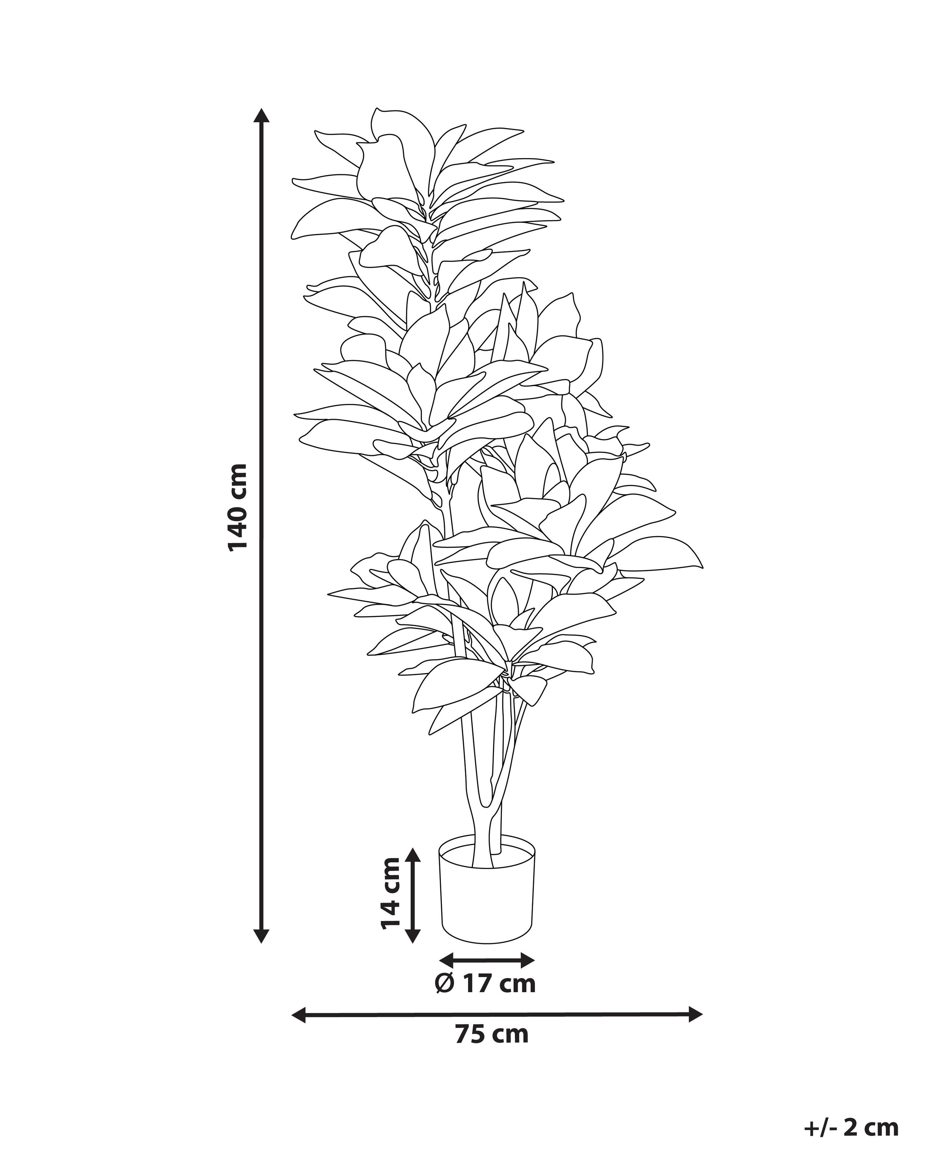 Kunstplant CODIAEUM 140 cm Groen