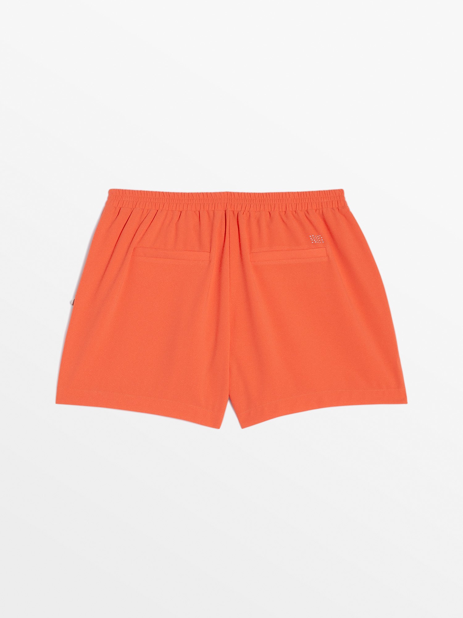 Short Femme Ceinture Elastiquée Rouge