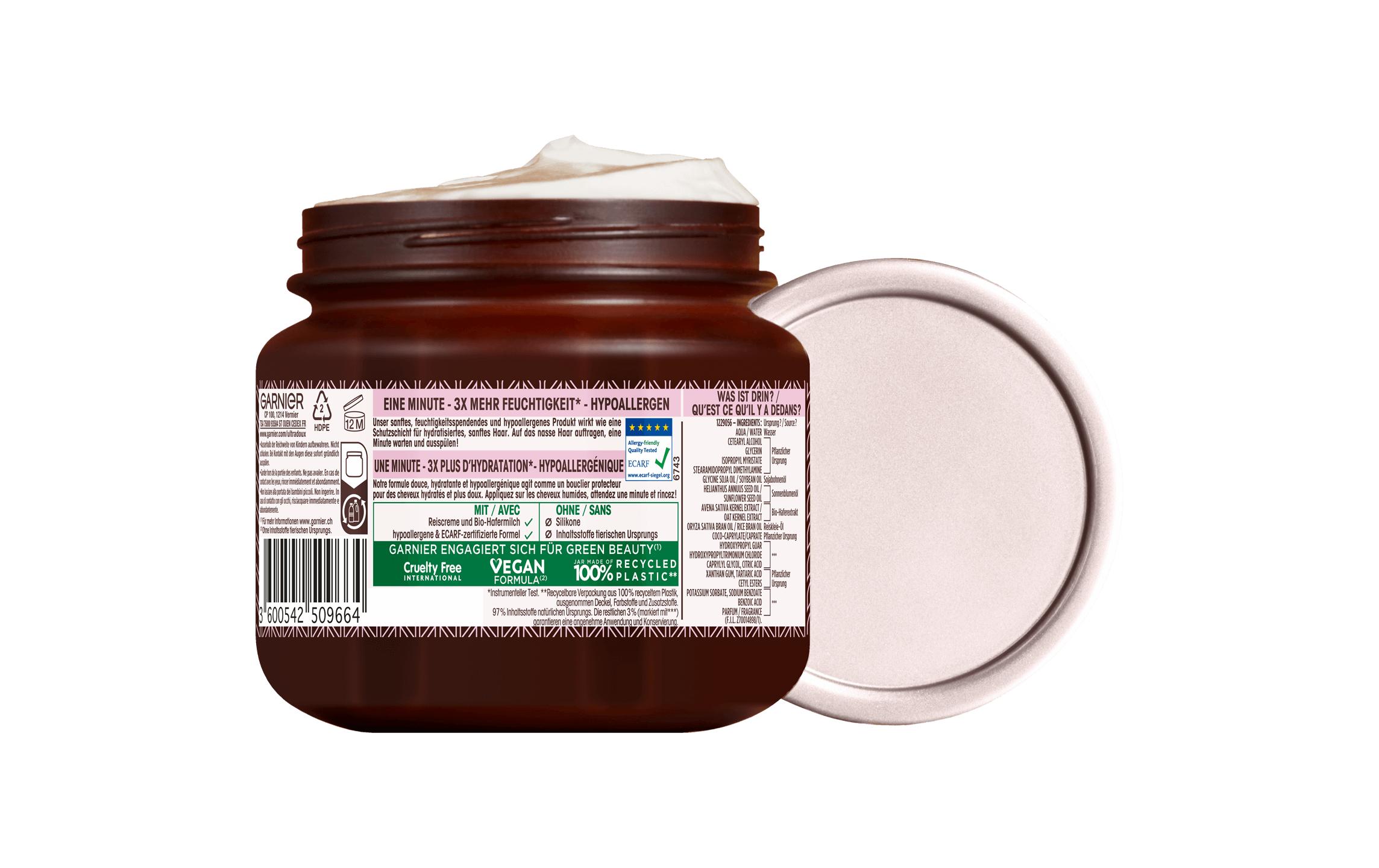 Haarmaske Sanfte Hafermilch 340 mlMaske für empfindliches Haar