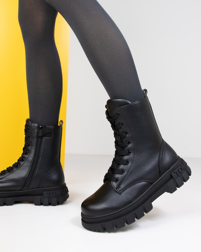 Tommy Hilfiger Michigan Veterboots  - zwart