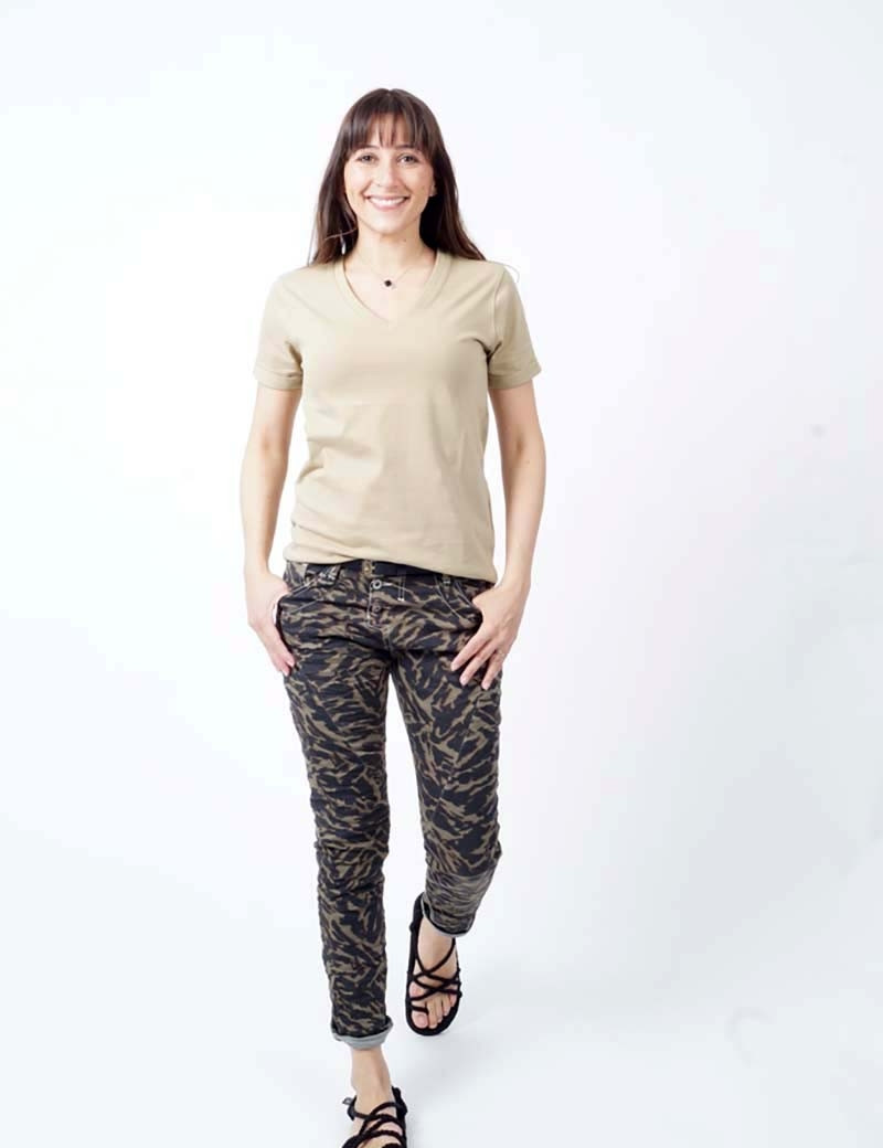 GERTRUDE&GASTON T-SHIRT ANDREA COL V SAND