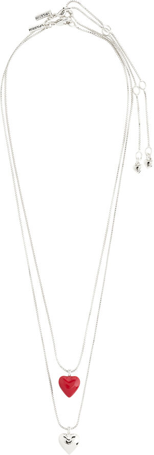 Pilgrim MAEVE necklace, 2 in a set, silver-plated Sølv