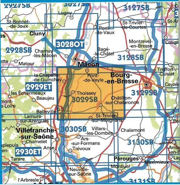 IGN - 3029 SB CHATILLON 1 25 000