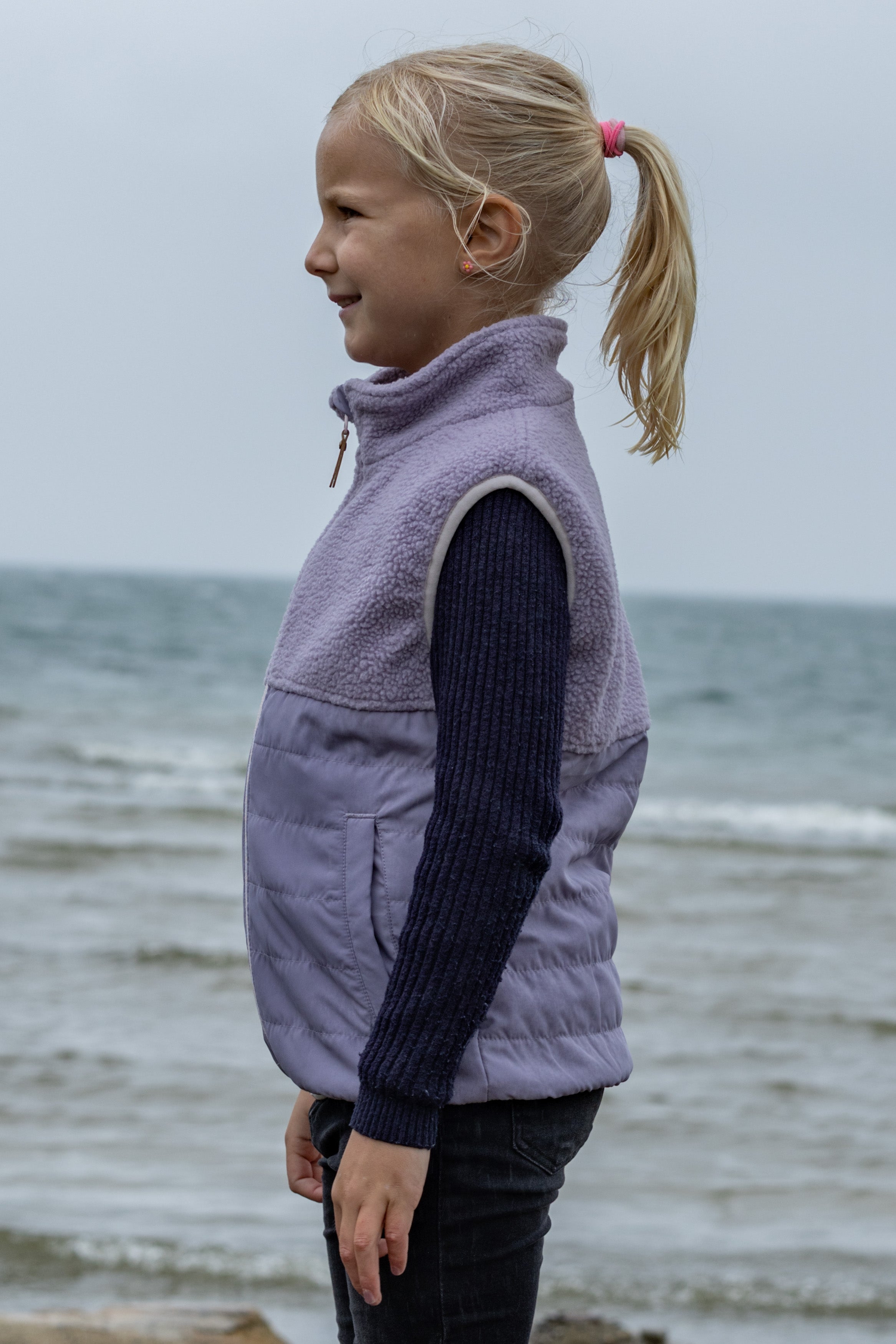Kinder Thermo Gilet Aisa lavender aura