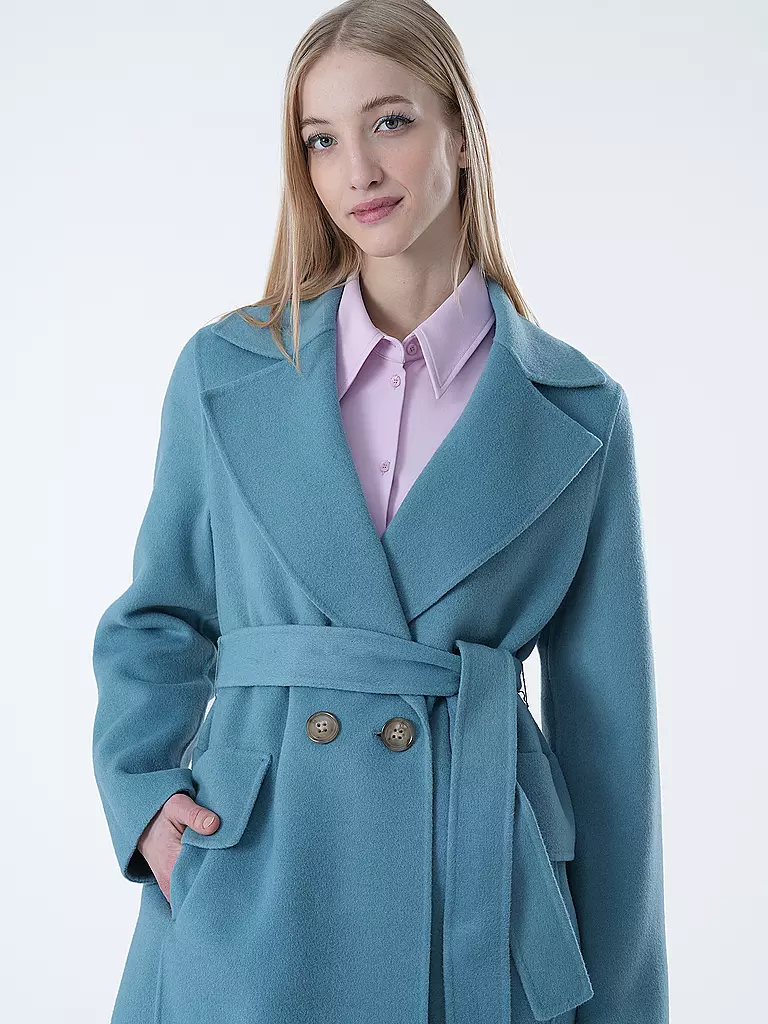 LUISA CERANO Wollmantel  blau
