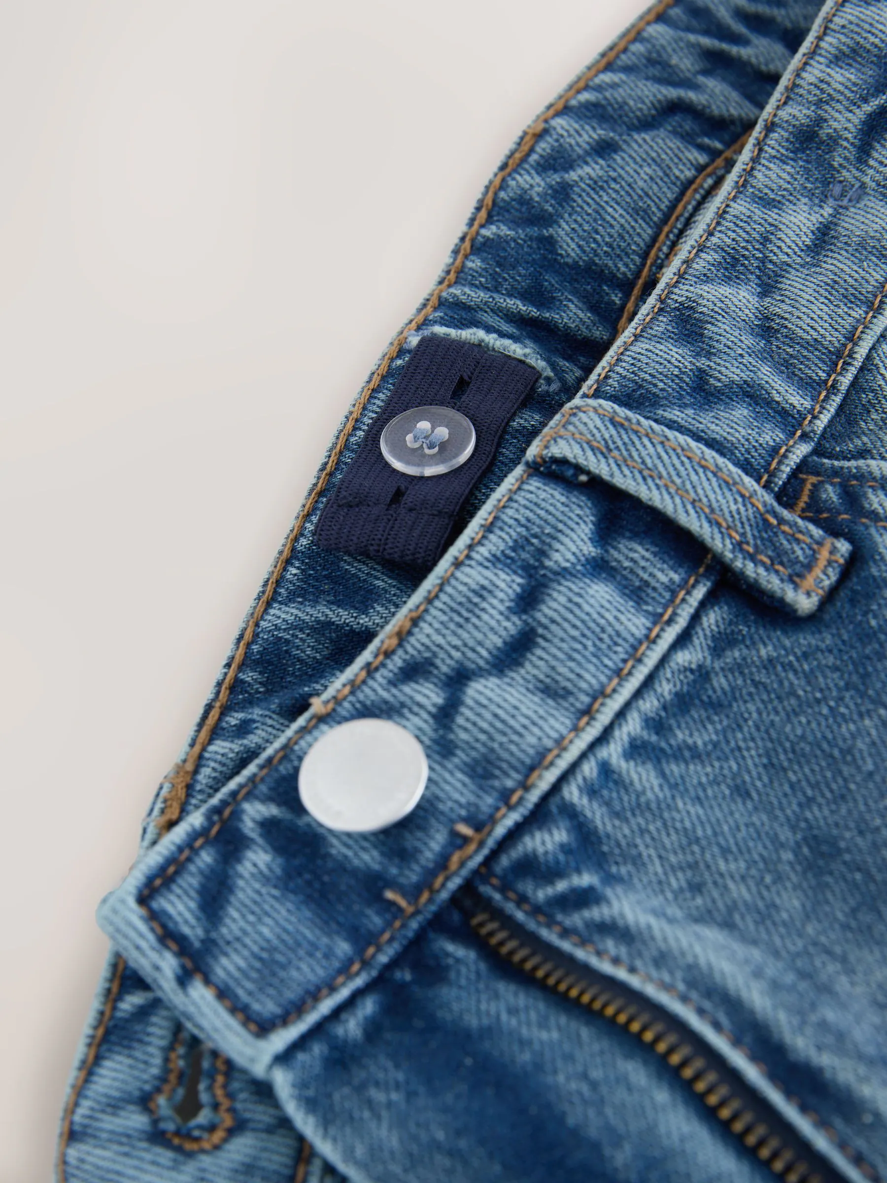 Middenblauw denim - Barrel jeans (3-16jaar)