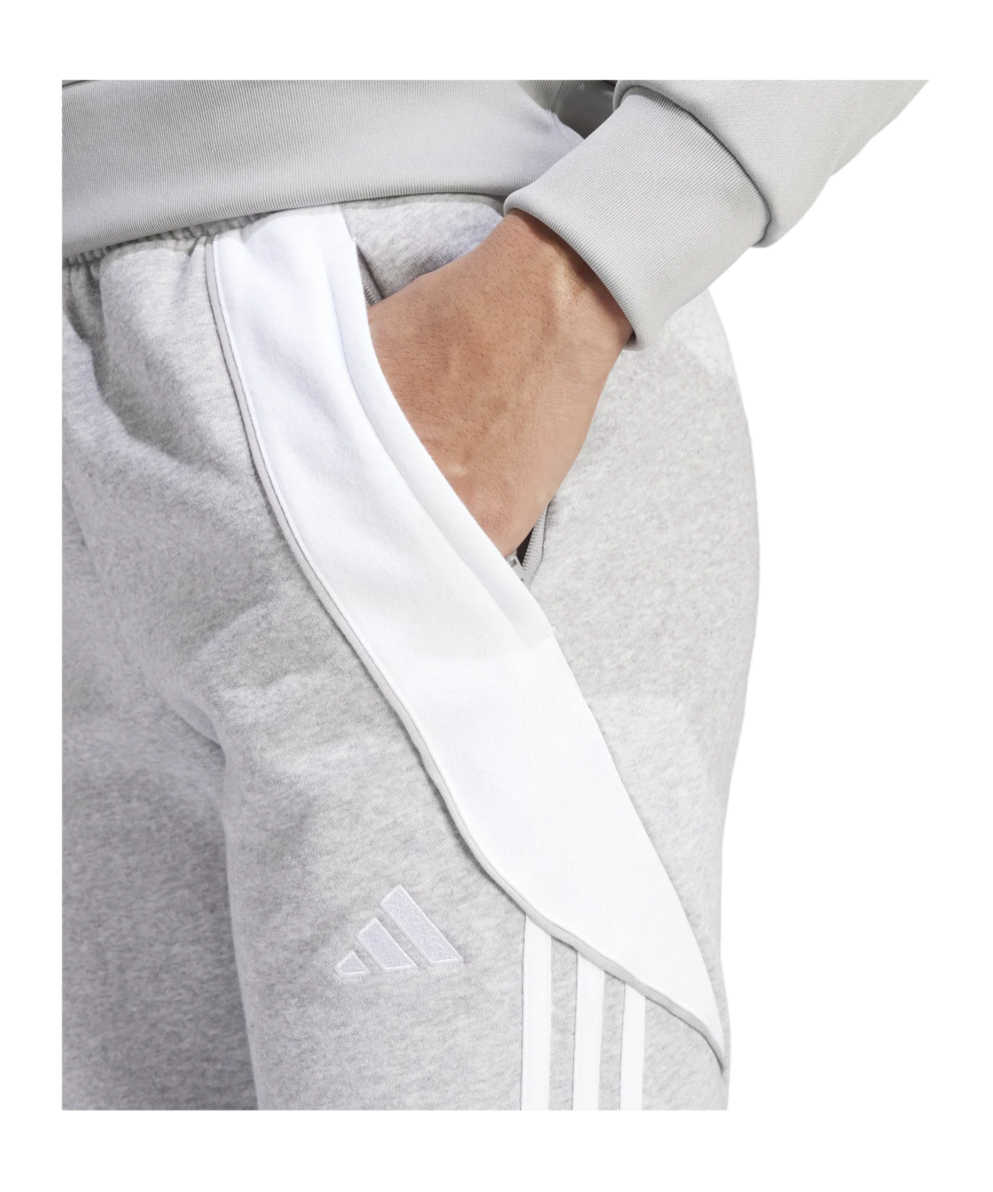 adidas Tiro 24 Trainingshose Damen Grau Weiss