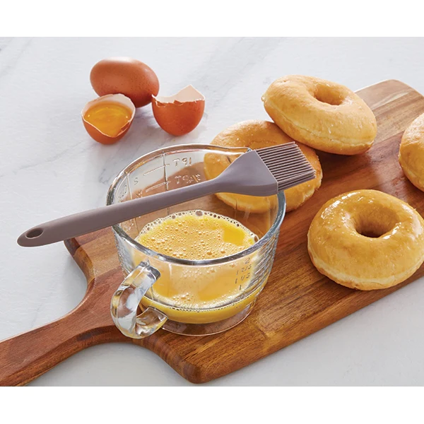 Pinceau de cuisine en silicone 21 cm taupe Mathon