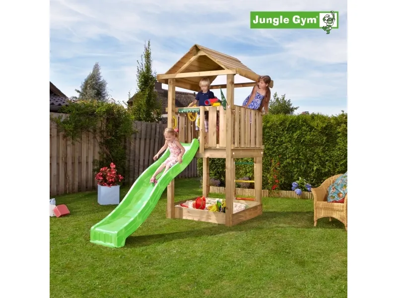 Jungle Gym House legetårn komplet ekskl. rutschebane (804-312B)