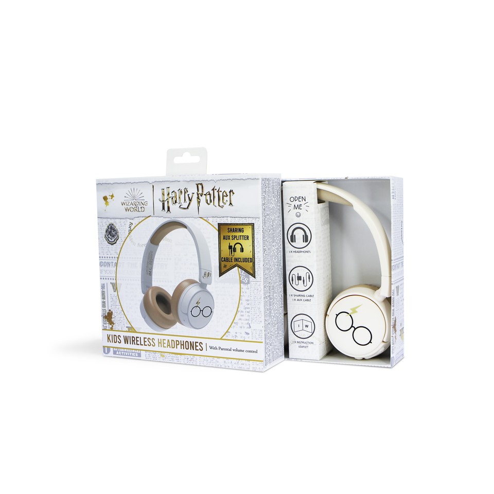 OTL - Bluetooth Hovedtelefoner m/Voksen Kontrol - Harry Potter (Hvid)