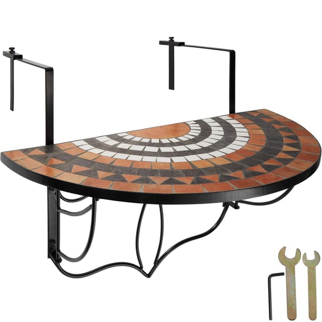 Sammenklappeligt altanbord Mosaik 75x65x62cm