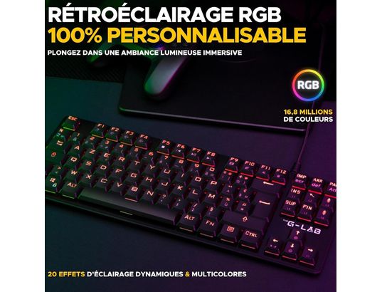 THE G-LAB - Clavier gamer Keys Platinium