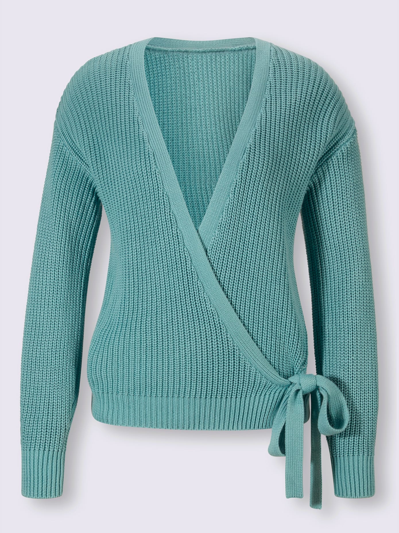 Veste en tricot joli effet cache-cœur