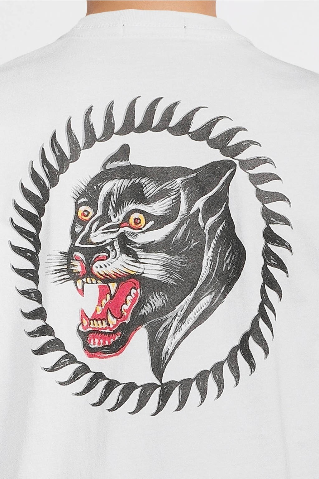 REPLAY T-shirt met tekst wit