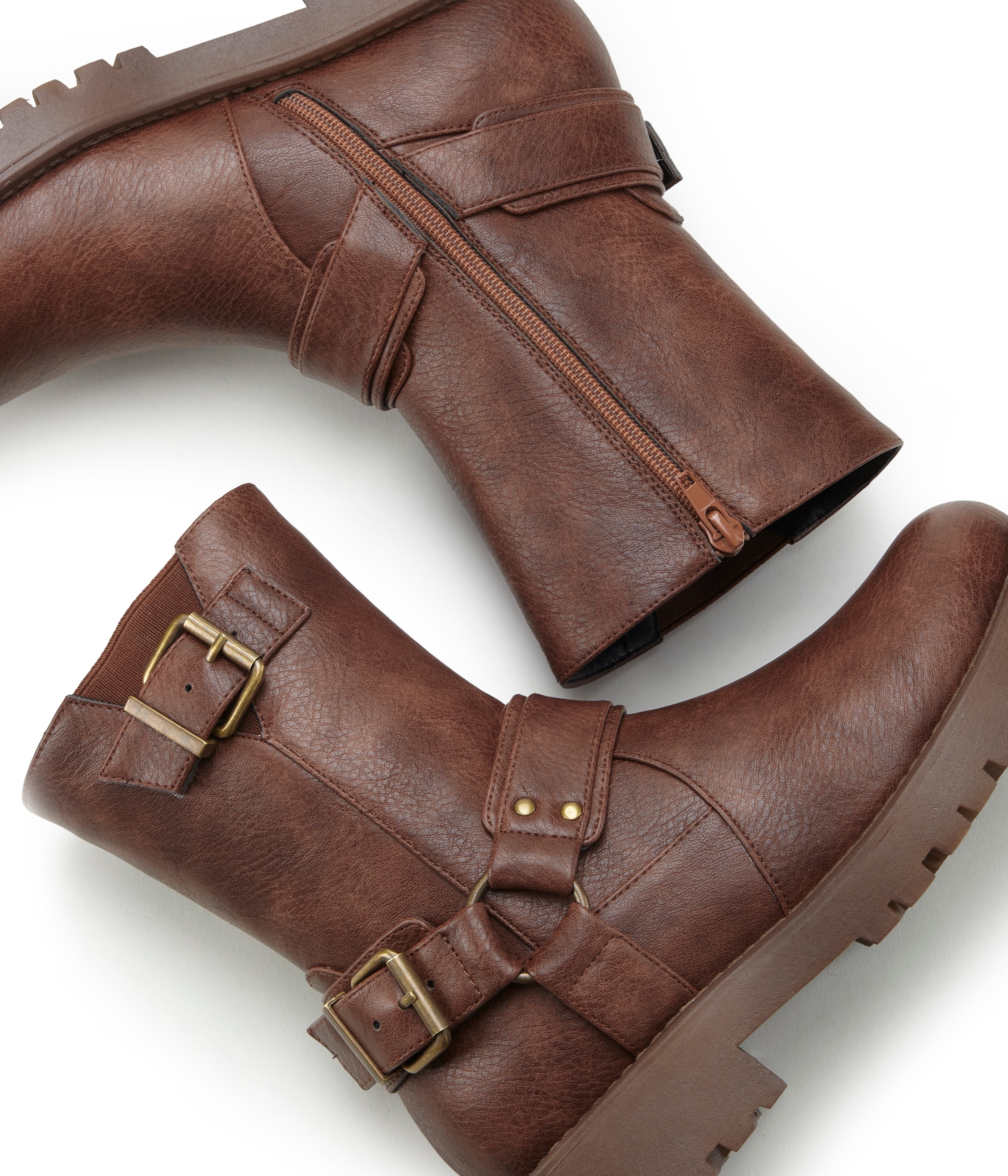 LASCANA Bikerboots  mit trendigen Zierschnallen, Stiefel, Stiefelette