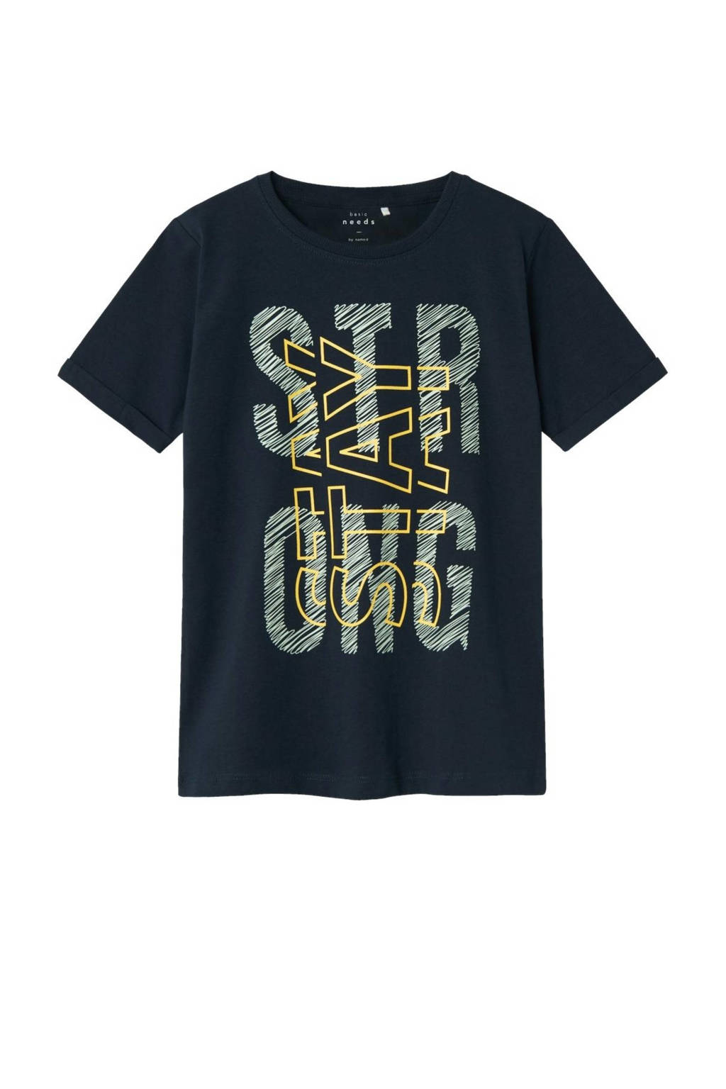 NAME IT T-shirt NKMVUX met printopdruk donkerblauw