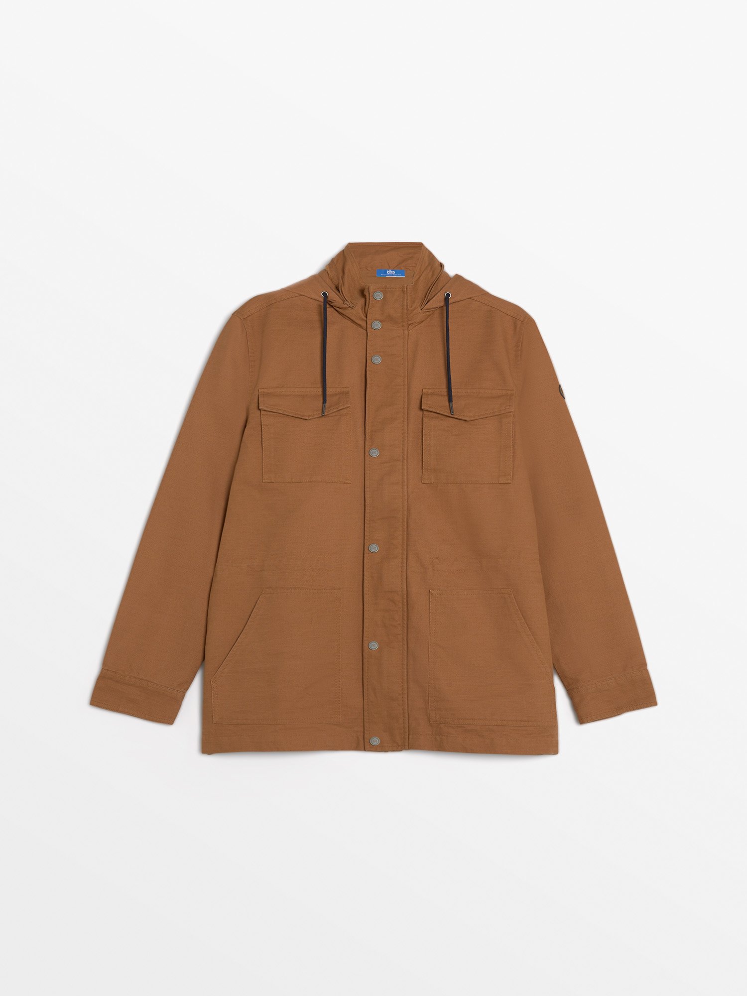 Veste Saharienne Homme A Capuche Marron