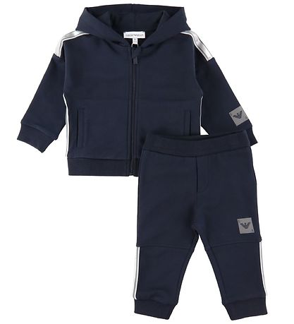 Emporio Armani Sweats?t - Navy m. Sølv