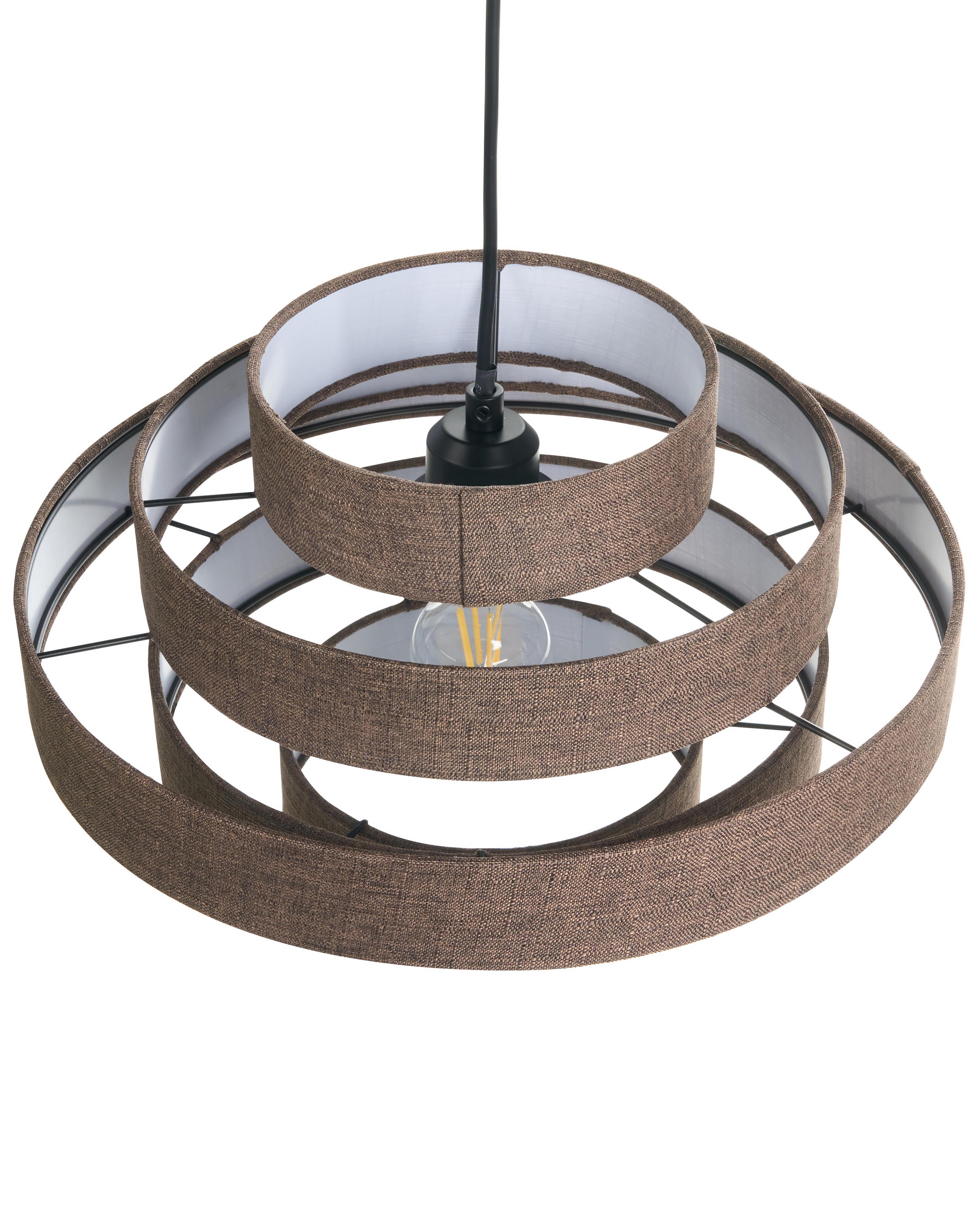 Hanglamp EREBATO Linnen Bruin
