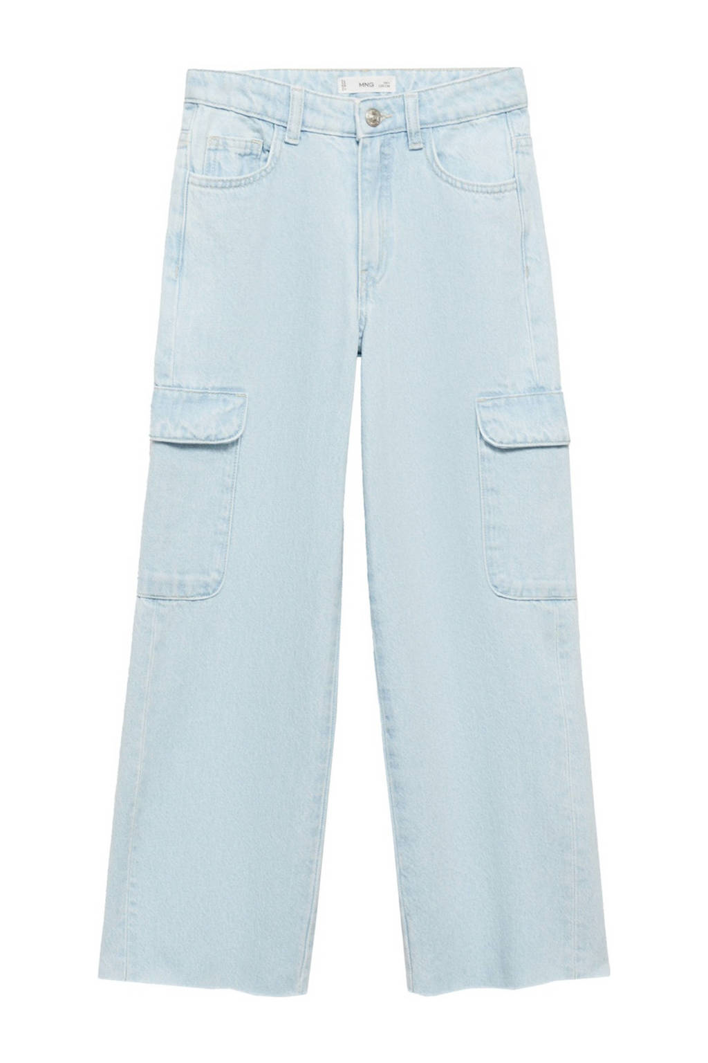 Mango Kids wide leg jeans changeant blauw