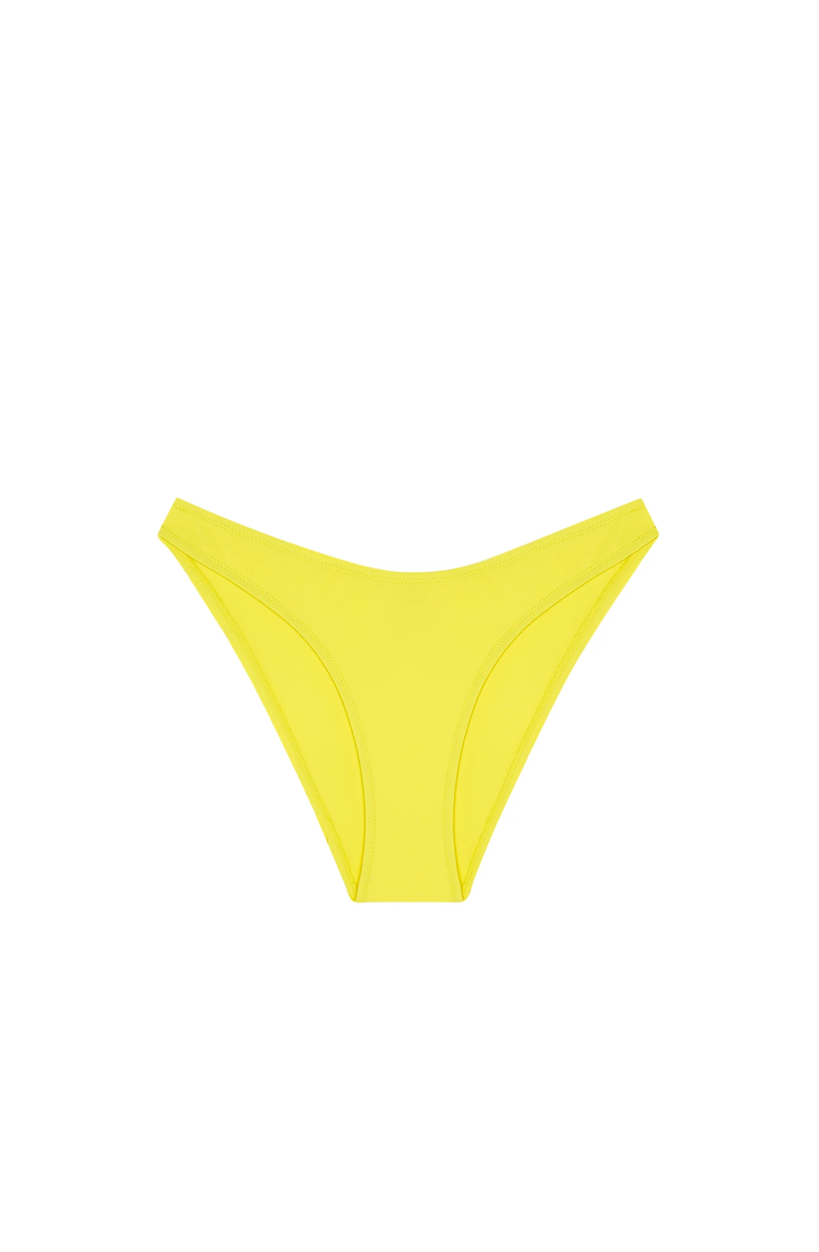 dolce Bas de maillot taille haute échancré jaune Jaune