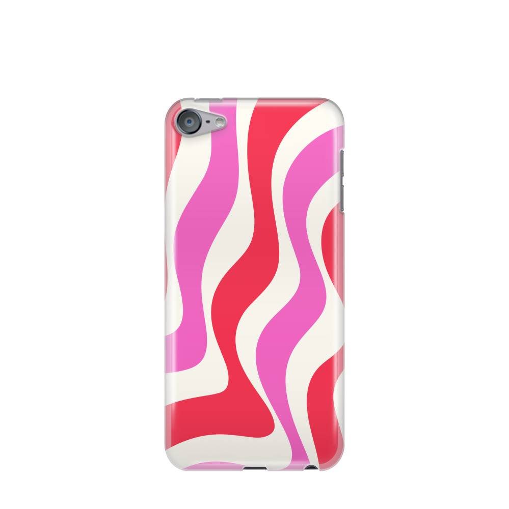 iPod Touch 7G Gummi Hülle Rosaroter Wirbelwind - Pink