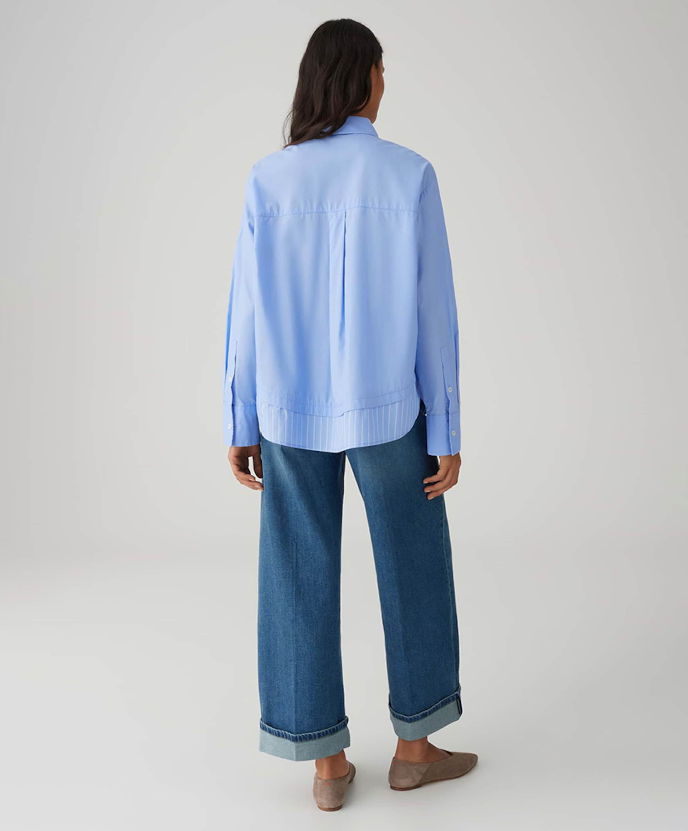 OPUS Dames blouse blauw
