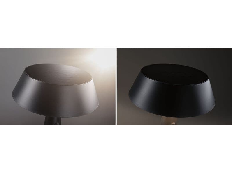 Paulmann Akku-Tischleuchte Solar LED Soala Wiederaufladbare Tischleuchte mit integriertem Solarpanel