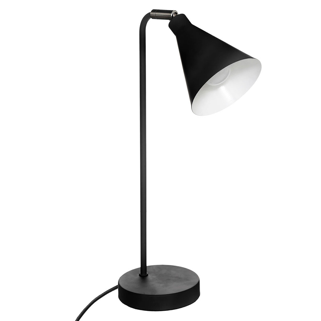 Lampe à poser noire 22.5x45.5x13cm