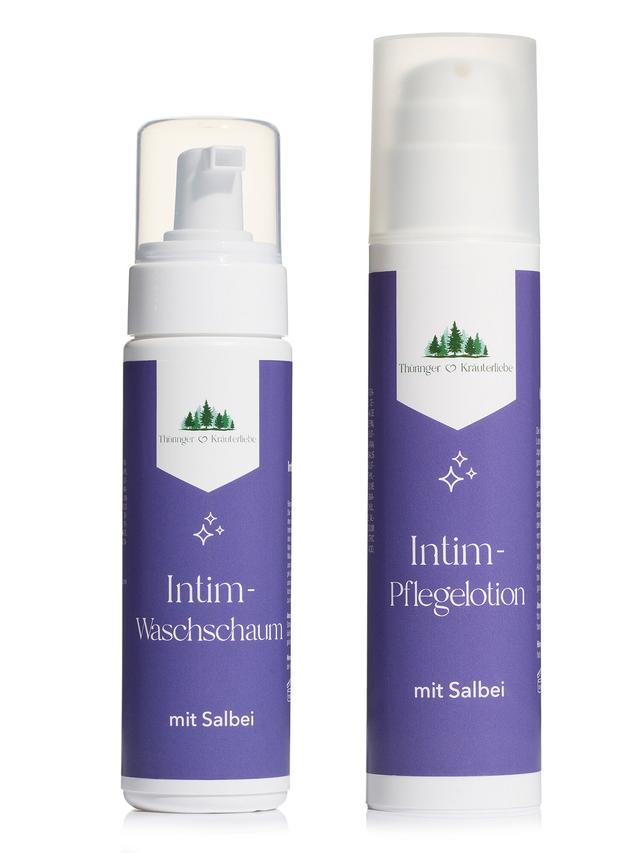 Intimpflege-Set mit Waschschaum und Pflegelotion, 2-teilig