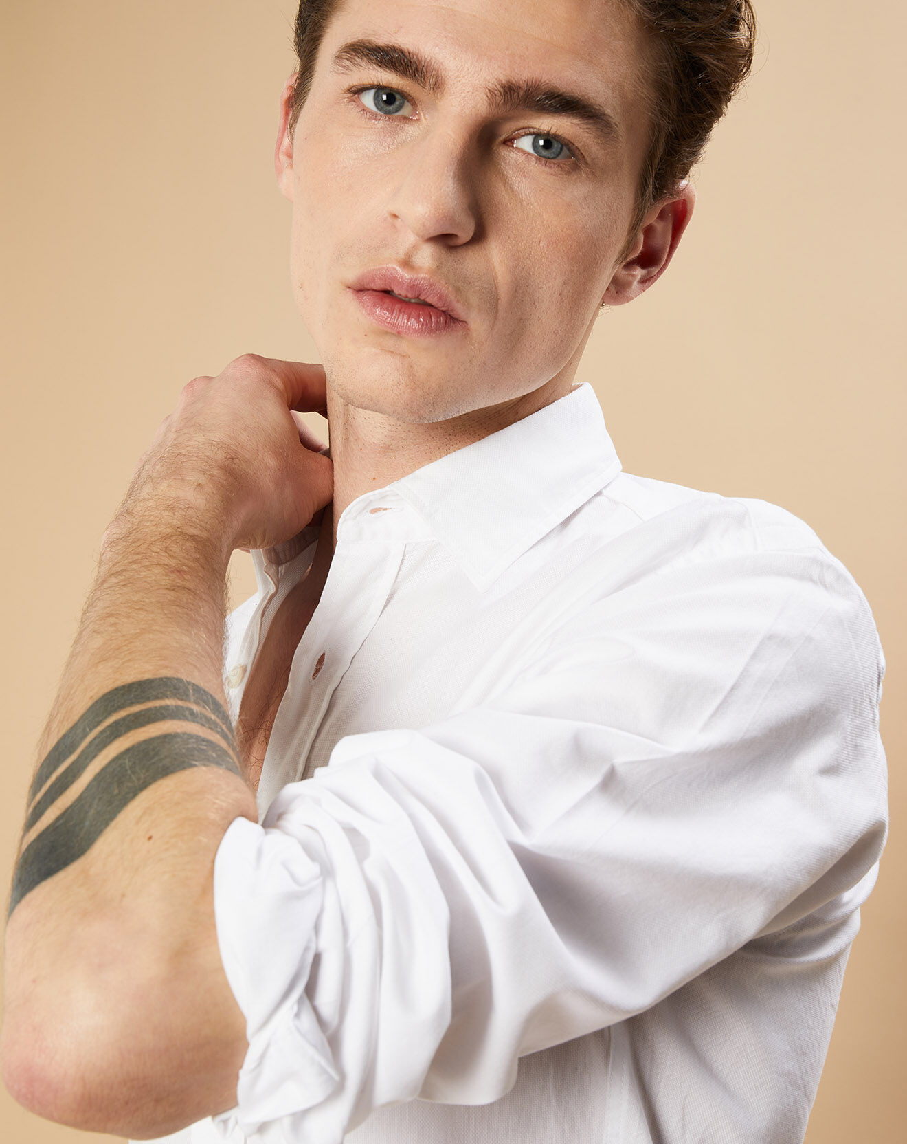 Hartford Chemise Slim Sammy blanche