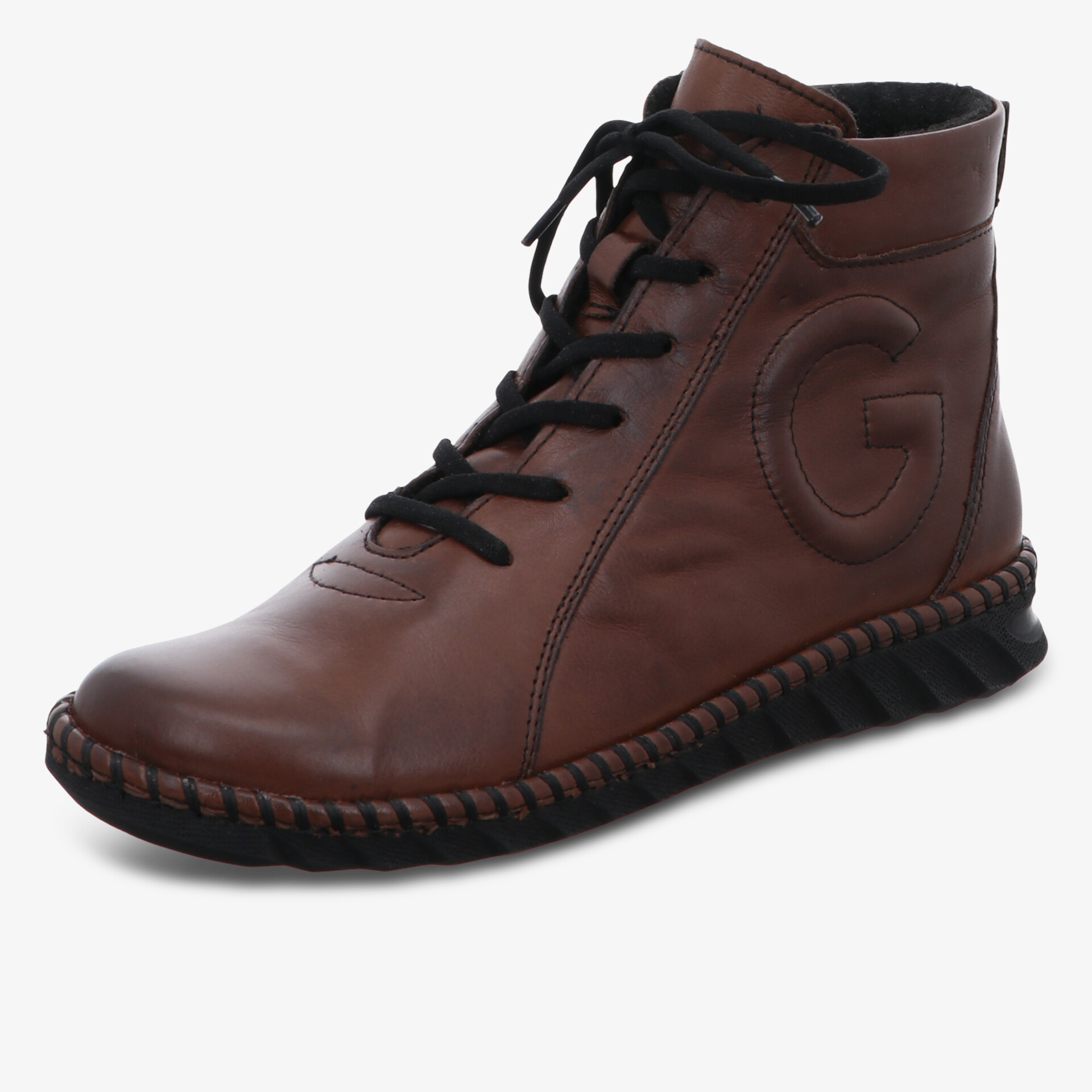 Gemini Damen Schnürstiefeletten braun