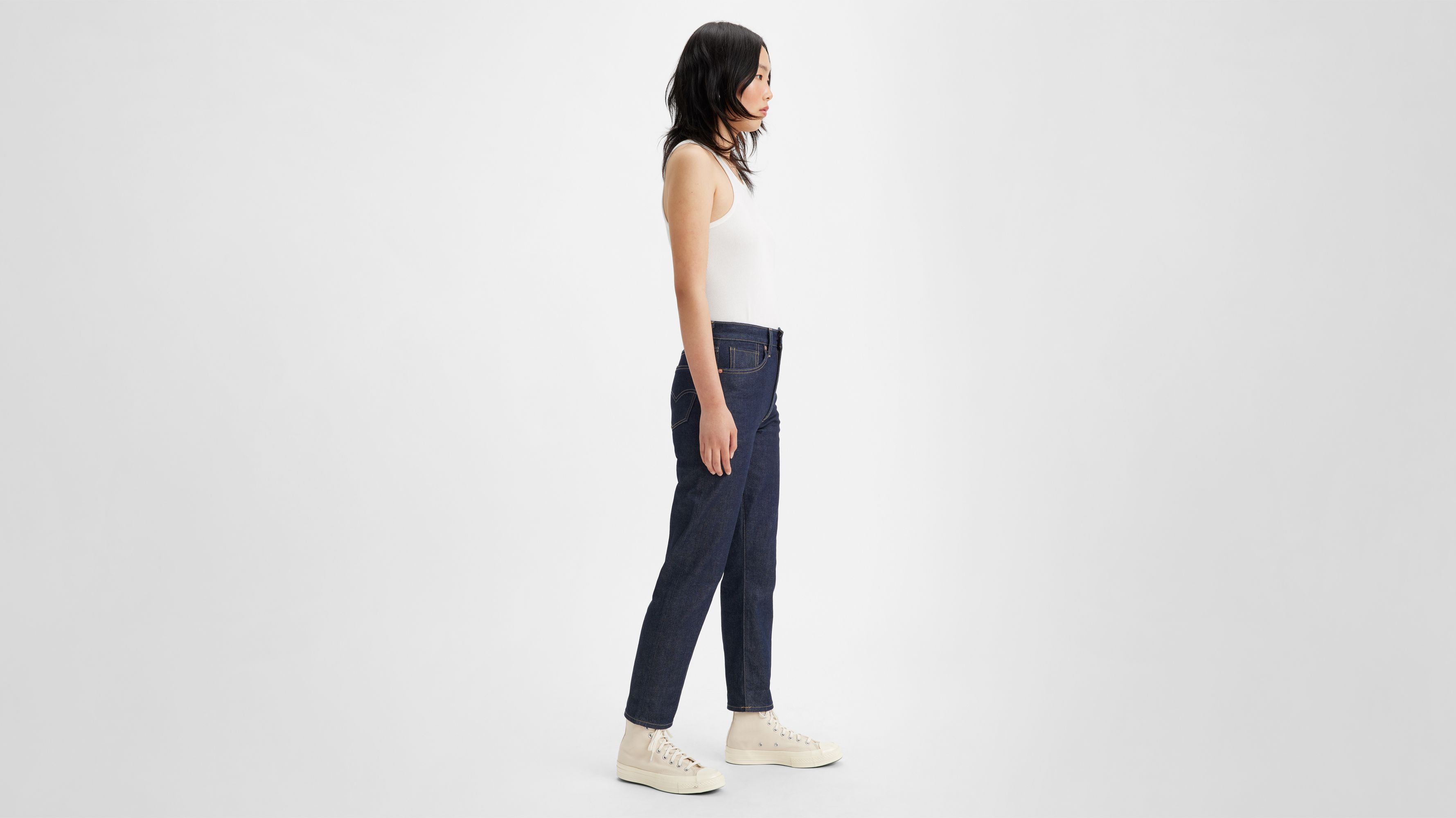 Jean Levi's® Boyfriend taille haute - Moj Ink Rinse Hr Bf Dark - Bleu