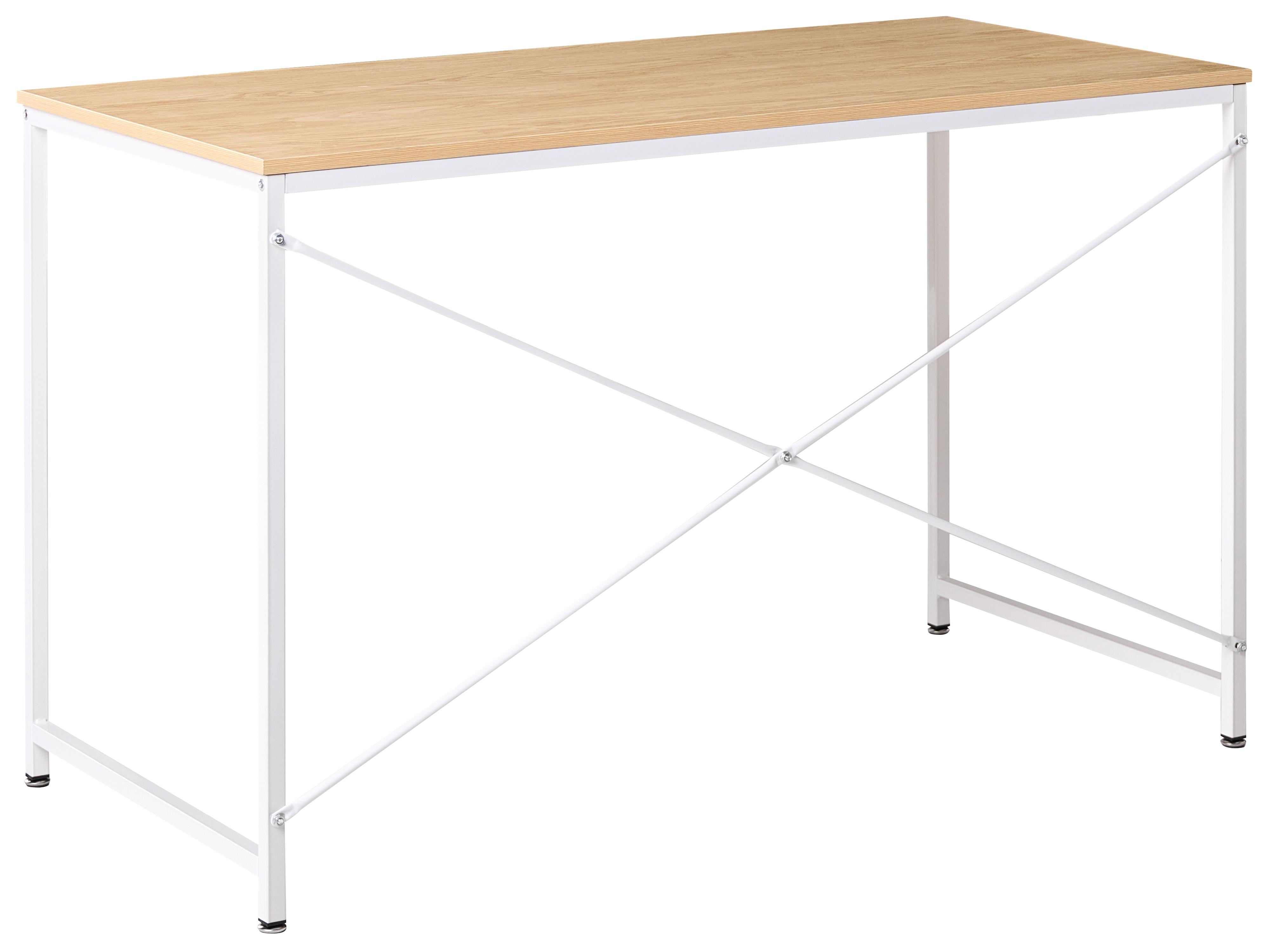 Bureau ANDASTE Lichtbruin/wit 120 cm 60 cm