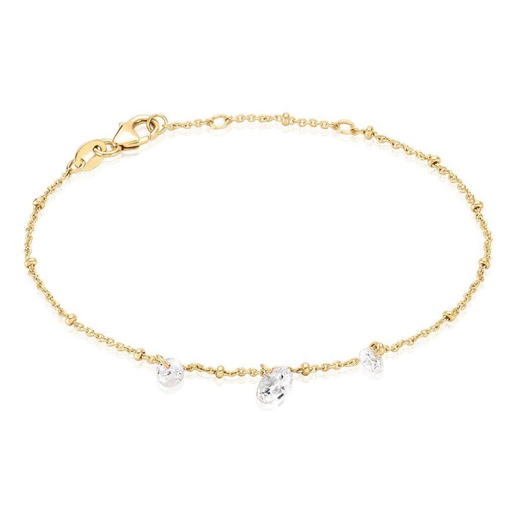 Bracelet Chalice Plaqué Or Jaune Oxyde De Zirconium