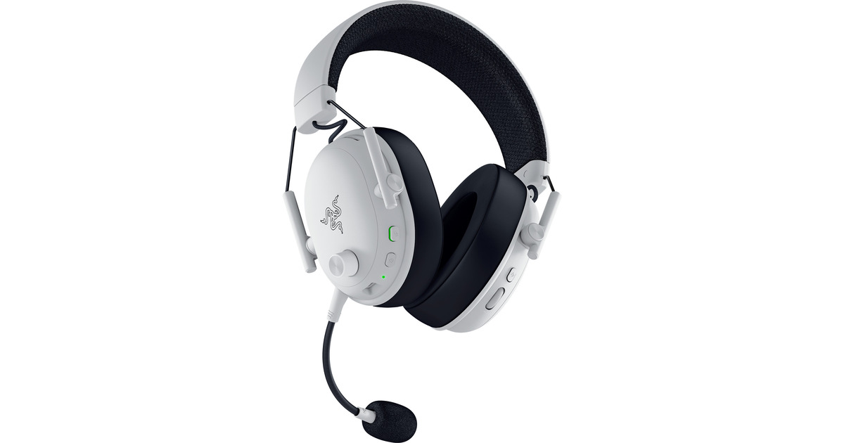 RazerBlackShark V3 over-ear gaming headset  (Wit/zwart, Pc, PlayStation 4 en 5, Bluetooth)