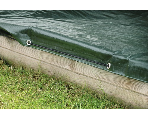 Windhager beschermhoes voor zandbak Klein 140x140 cm groen